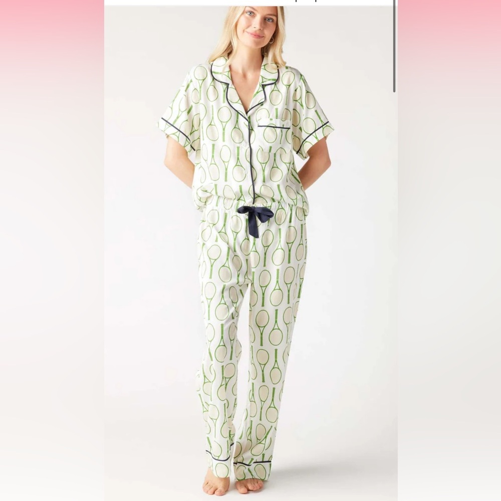 NWT Katie Kime Tennis Time Pajama Pants set - size M